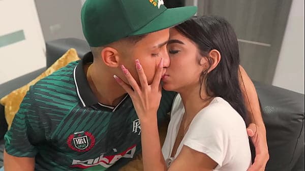 Big cock Latino guy fucks a very hot petite gir...