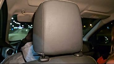 Keila sucks my dick in the car in front of her ...