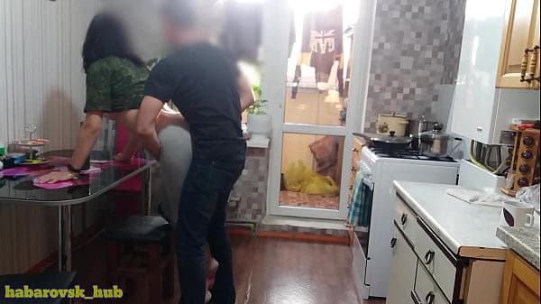husband was absent and wife in the kitchen sedu...