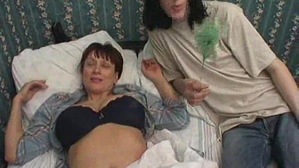 Busty MILF threesome
