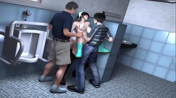 bigboobs cleaning staff and lucky student -Hent...